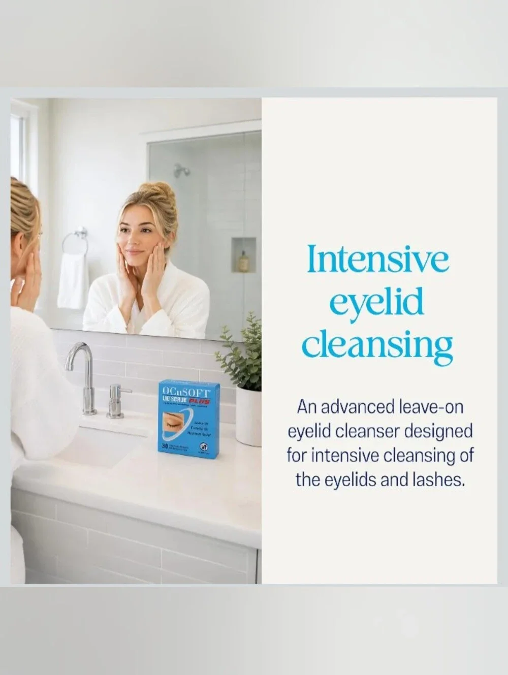 Lid Scrub Plus Eyelid Cleanser Pads — Blue 35 Ct Single Packaging